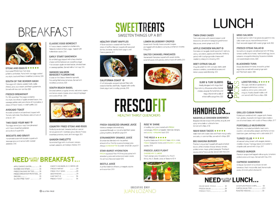 Fresco Menu pg1